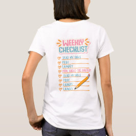 Lista de verificação semanal T-Shirt