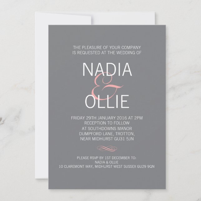 Listagem Personalizada | Convite Para Casamento (Frente)