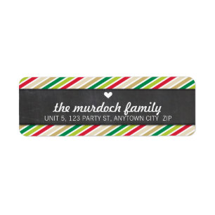 Listrado brilhante colorido bonito da ETIQUETA de