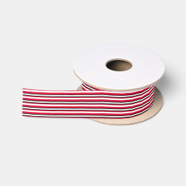 Listrado Vermelho Branco Preto