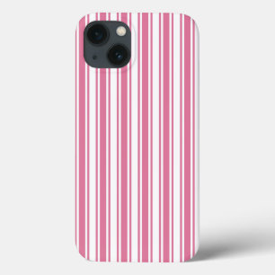 Listras brancas e cor-de-rosa, capas de iphone de