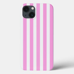 Listras brancas e cor-de-rosa, capas de iphone de
