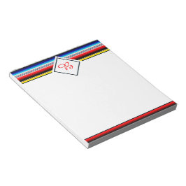 Listras brilhantes de serape bloco de notas