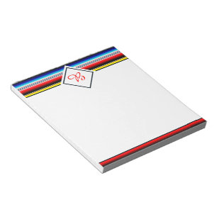 Listras brilhantes de serape bloco de notas