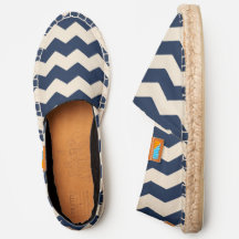 Listras - Chevron - Navy Creme