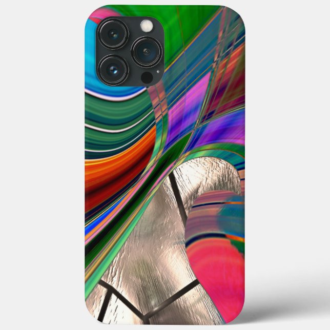 Listras curvas de gradiente e bainha metálica, sob (Verso)