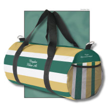 Listras de Harmonia em Verde Dourado Branco