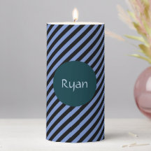 Listras Diagonais Personalizadas em Azul e Preto