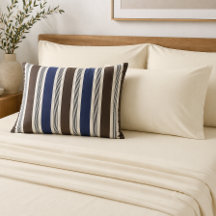 Listras Elegantes Estilo Cabana Azul Marinho Marro