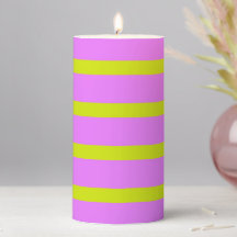 Listras Horizontais Neon Rosa e Amarelo