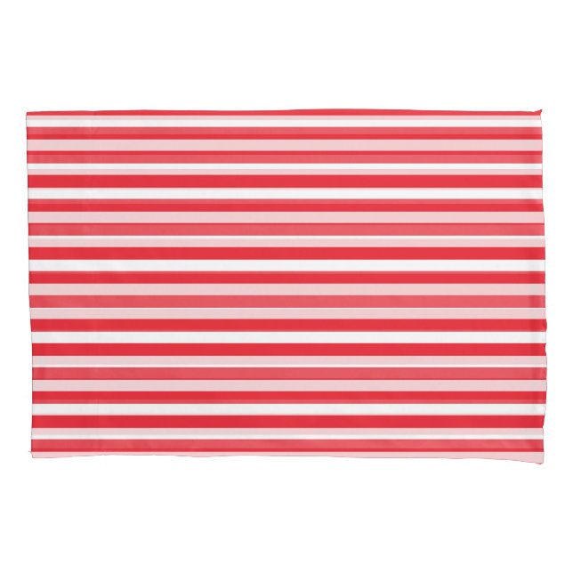 Listras Horizontais Simples Vermelhas e Brancas de (Frente)