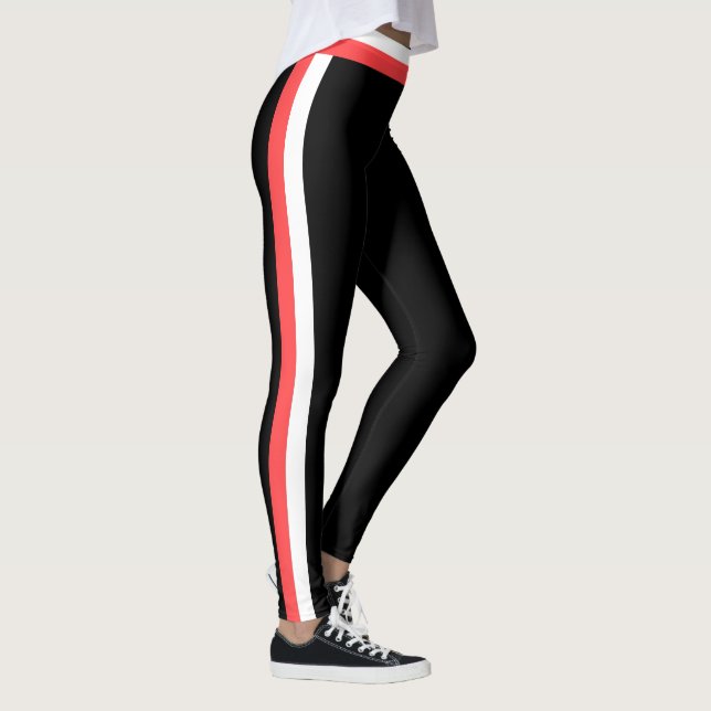 Listras laterais Malhações Leggings - Escolher Cor (Direita)