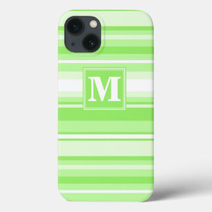 Listras monograma verde lima Case-Mate capa de iPh