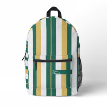 Listras Rítmicas Linhas Verde Dourado Branco