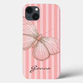 Listras Rosa com Borboleta