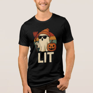 Lit Halloween Ghost T-Shirt