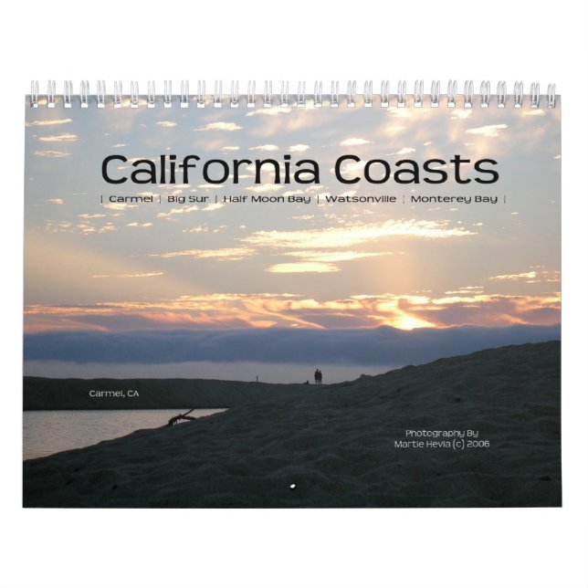 Litoral de Califórnia - calendário (Capa)