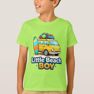 Little Beach Boy - Camiseta Infantil de Verão de V