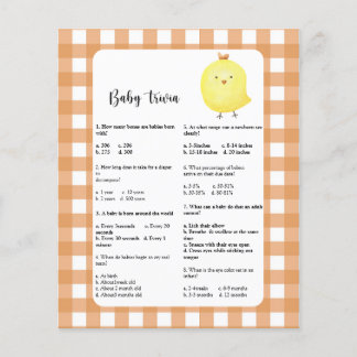 Little chick - Baby Trivia | Baby Shower Game