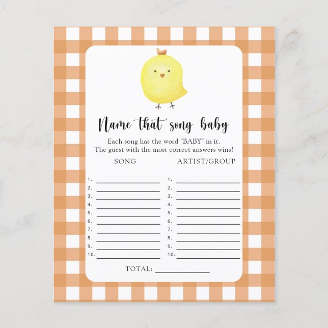 Little chick - Name that Baby Song (Frente)