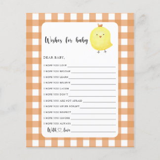 Little chicken baby shower Wishes for baby