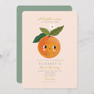 Little Cutie está fazendo um convite de aniversári