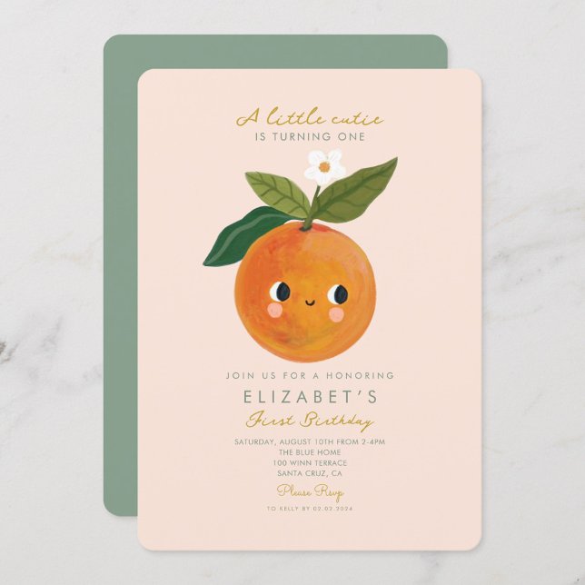 Little Cutie está fazendo um convite de aniversári (Criador carregado)