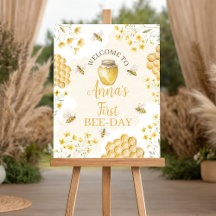 Little Honey Welcome Sign 16x20 1st Birthday