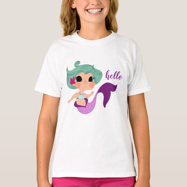 little mermaid camiseta chica (Frente)