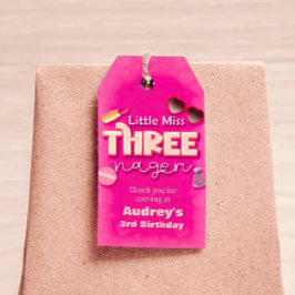 Little Miss Threenager - Etiqueta de presente para