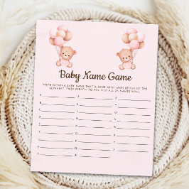 Little Teddy Bear Baby Girl Shower 