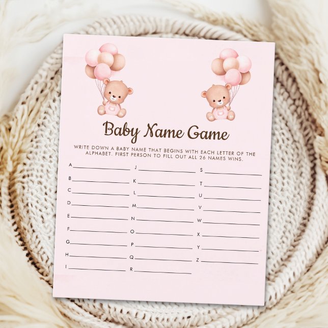 Little Teddy Bear Baby Girl Shower  (Criador carregado)