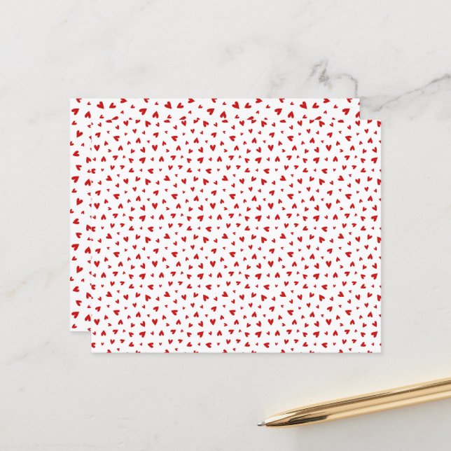 Little Valentine Hearts Paper Sheet (Frente/Verso In Situ)