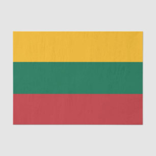 Lituânia decoração, papel de seda da bandeira da L
