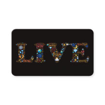 Live - Cartão de visita de Arte Colorida para Trei