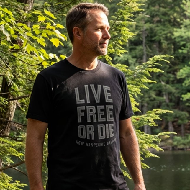 Live Free or Die New Hampshire Native T-Shirt (Criador carregado)