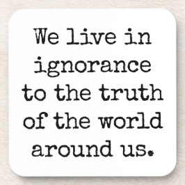 Live In Ignorar Duro Plástico Porta copos