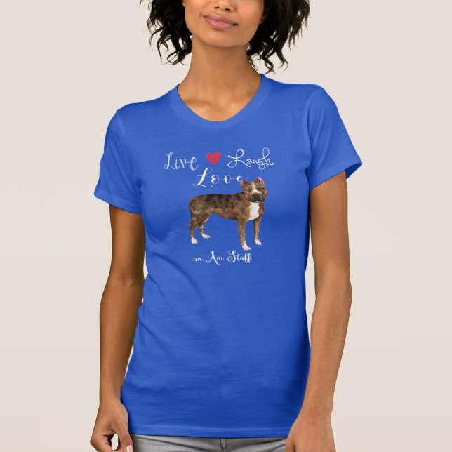 Live Laugh Love an Am Funcionarios T-Shirt (Frente)