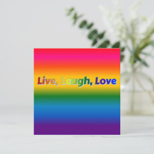 Live, Laugh, Love Notecard
