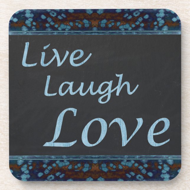 Live Laugh Love Porta copos (Frente)