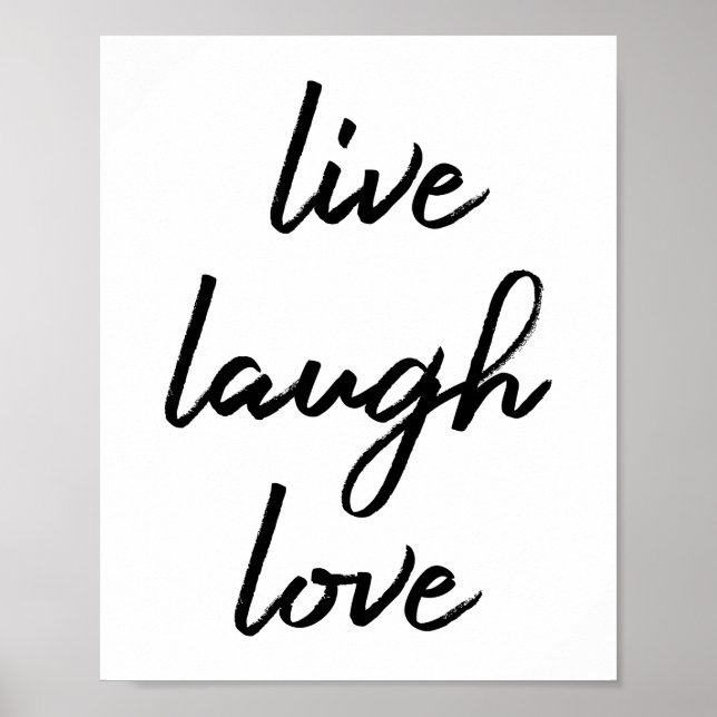 Live Laugh Love Poster (Frente)