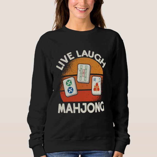 Live Laugh Mahjong - T-Shirt (Frente)
