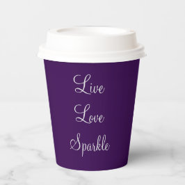 Live, Love, Sparkle cote de papel