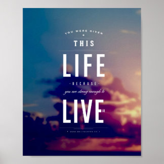 Live This Life - 8"x10" Art Impressão