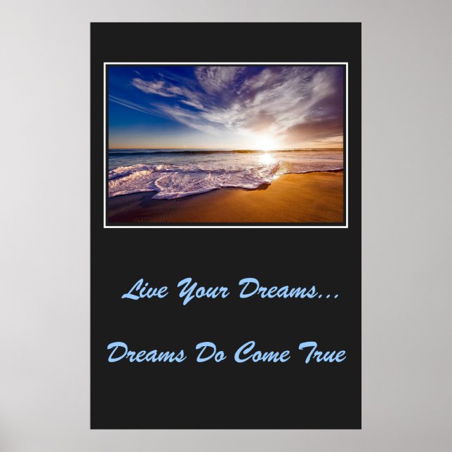 Live Your Dreams Poster (Frente)