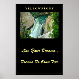 Live Your Dreams Poster Yellowstone