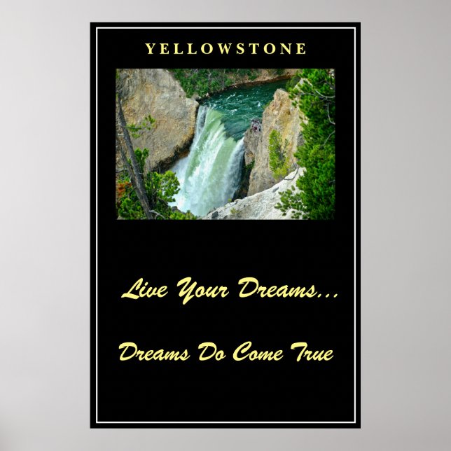 Live Your Dreams Poster Yellowstone (Frente)
