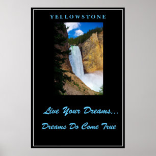 Live Your Dreams Poster Yellowstone