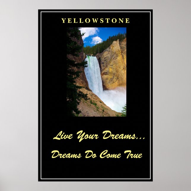 Live Your Dreams Poster Yellowstone (Frente)