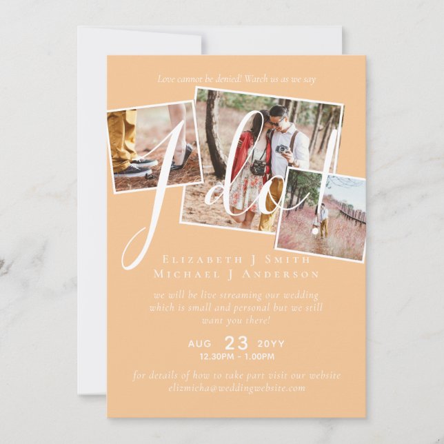 Livestreaming Nos Assista Dizer Que Eu Faço! Casam (Frente)